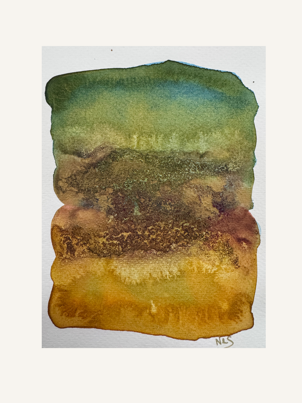 Golden Earthfall -15x19cm