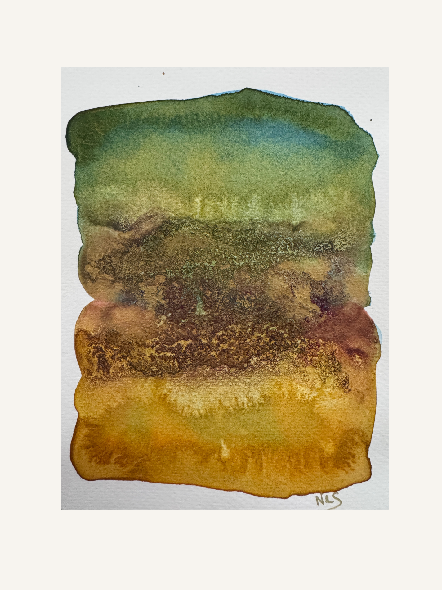 Golden Earthfall -15x19cm