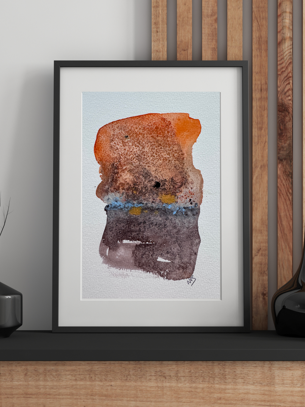 Earth Holds Morning (5x7in)