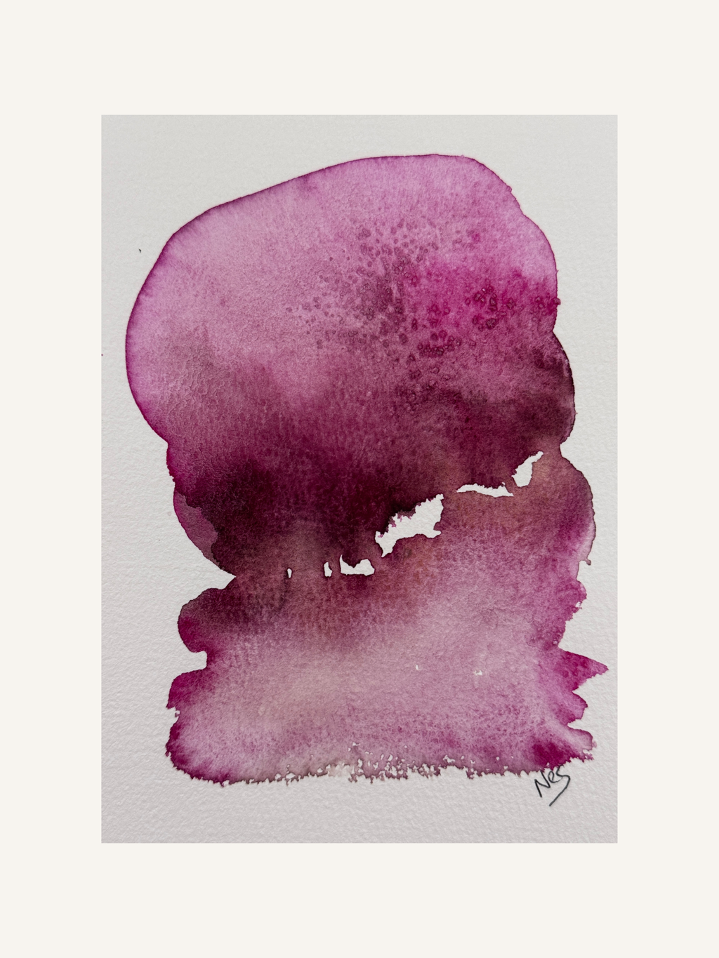 Plum Silence (5x7in)