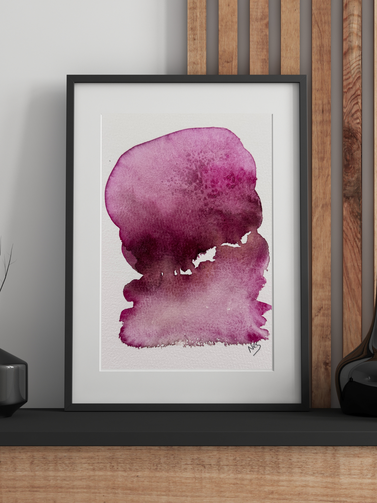 Plum Silence (5x7in)