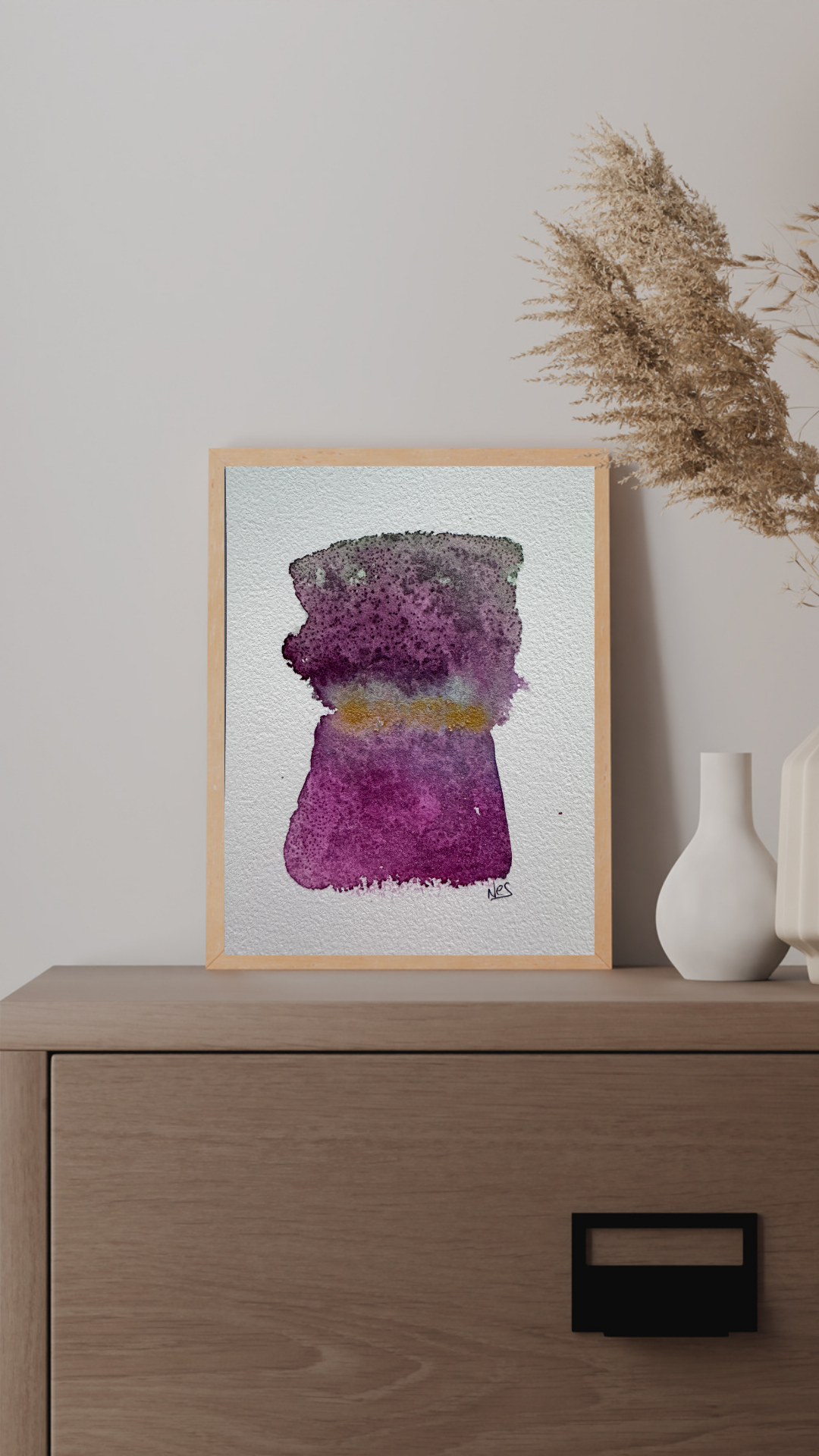 Gathering Violet (5x7in)