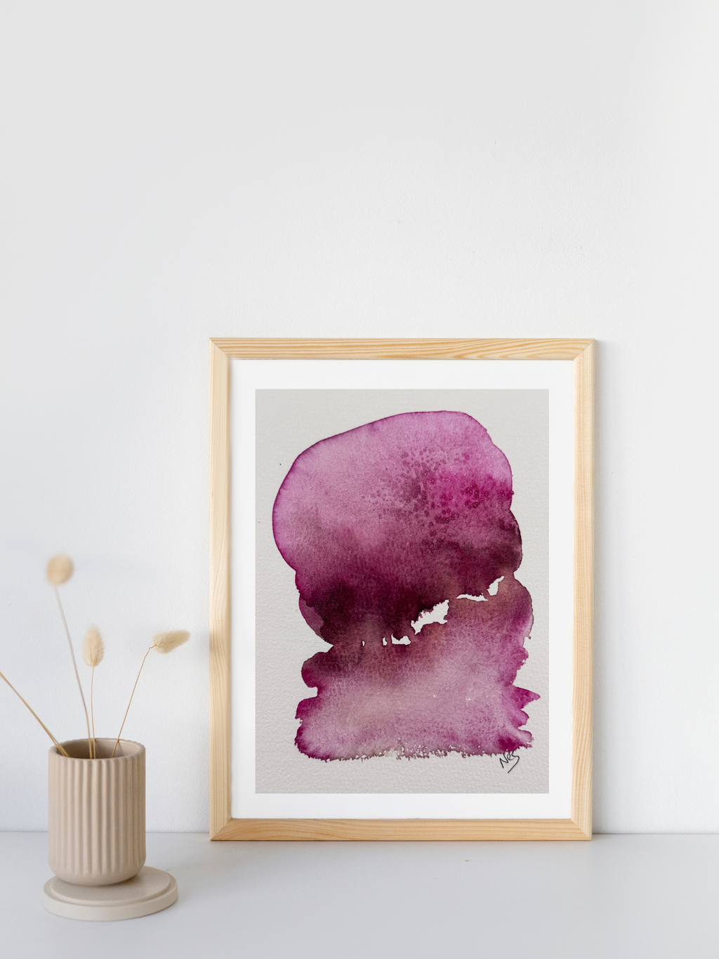 Plum Silence (5x7in)