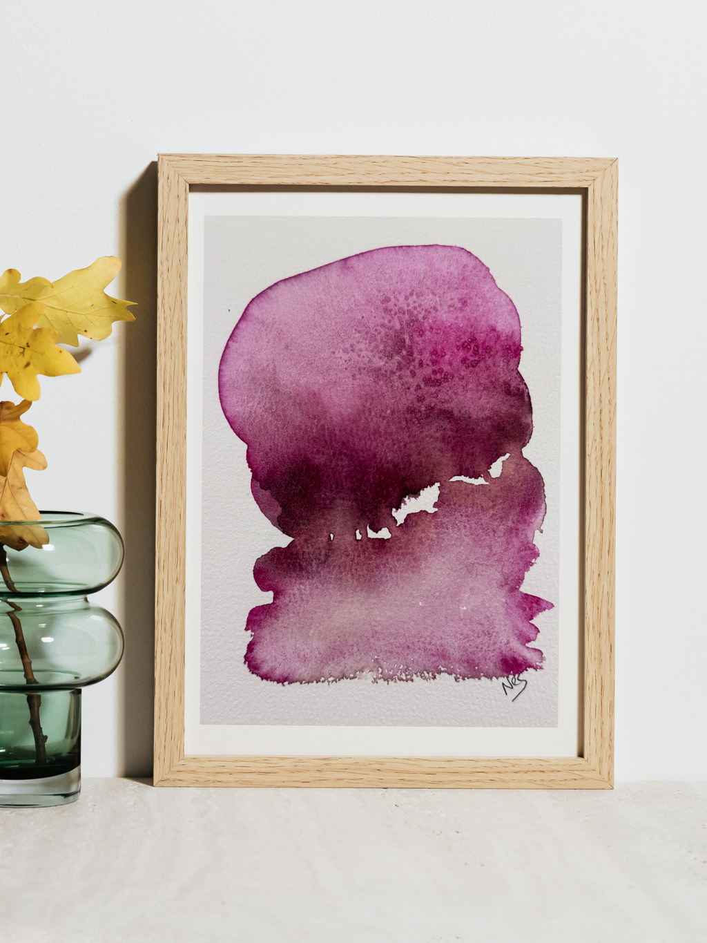 Plum Silence (5x7in)