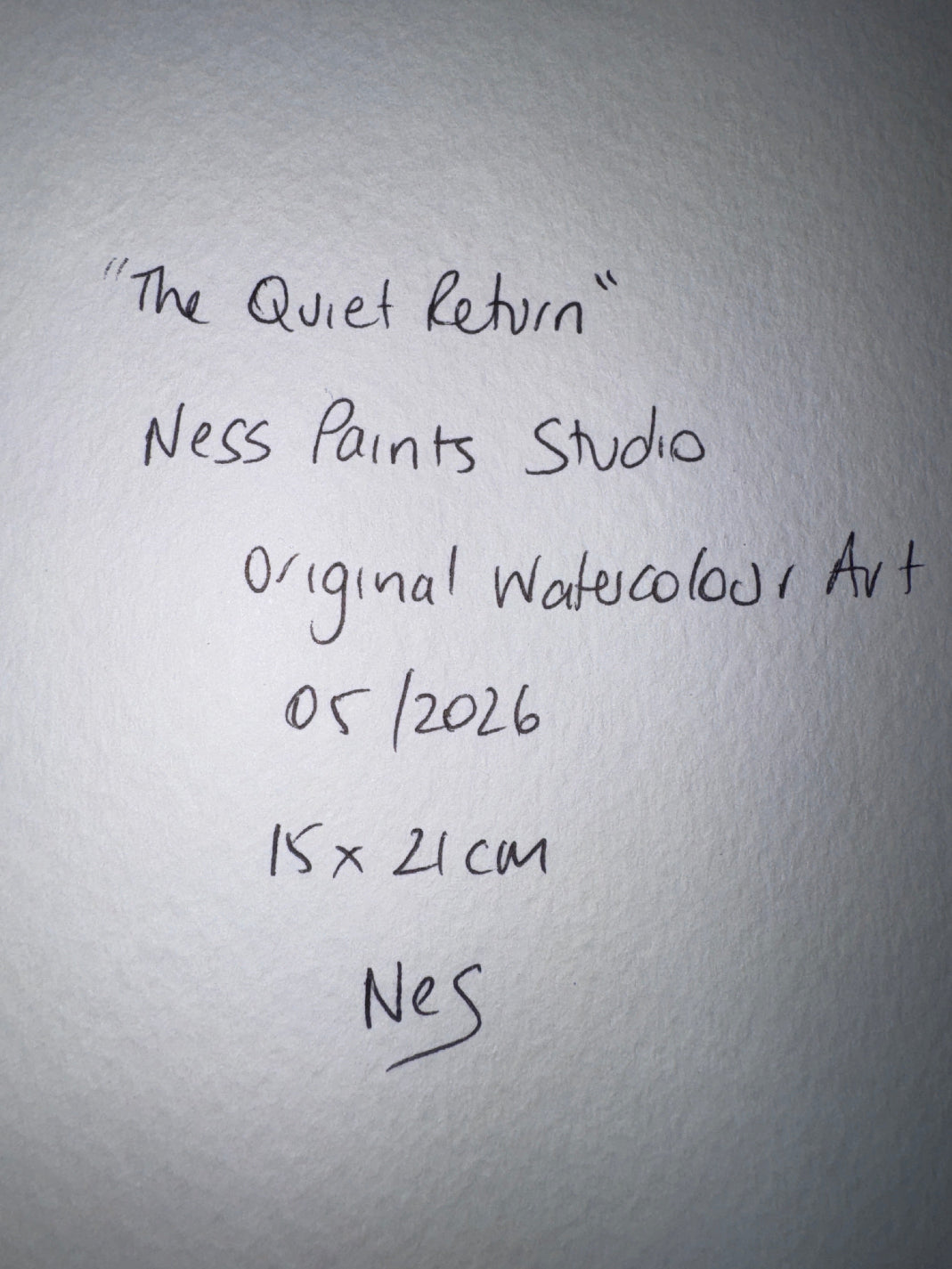 The Quiet Return