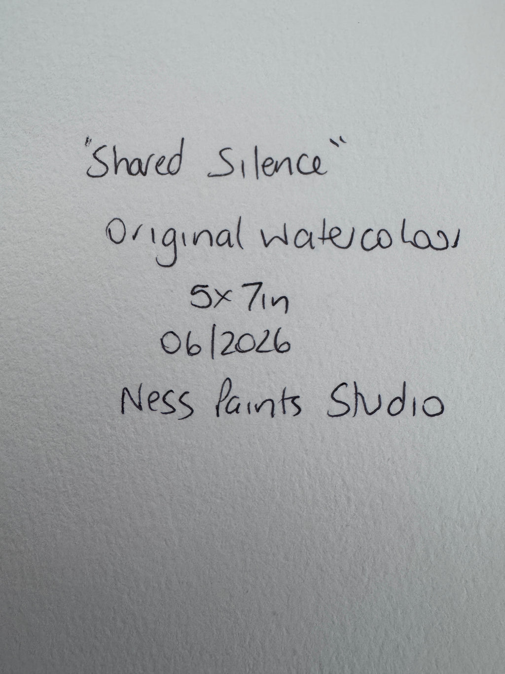 Shared Silence (5x7in)