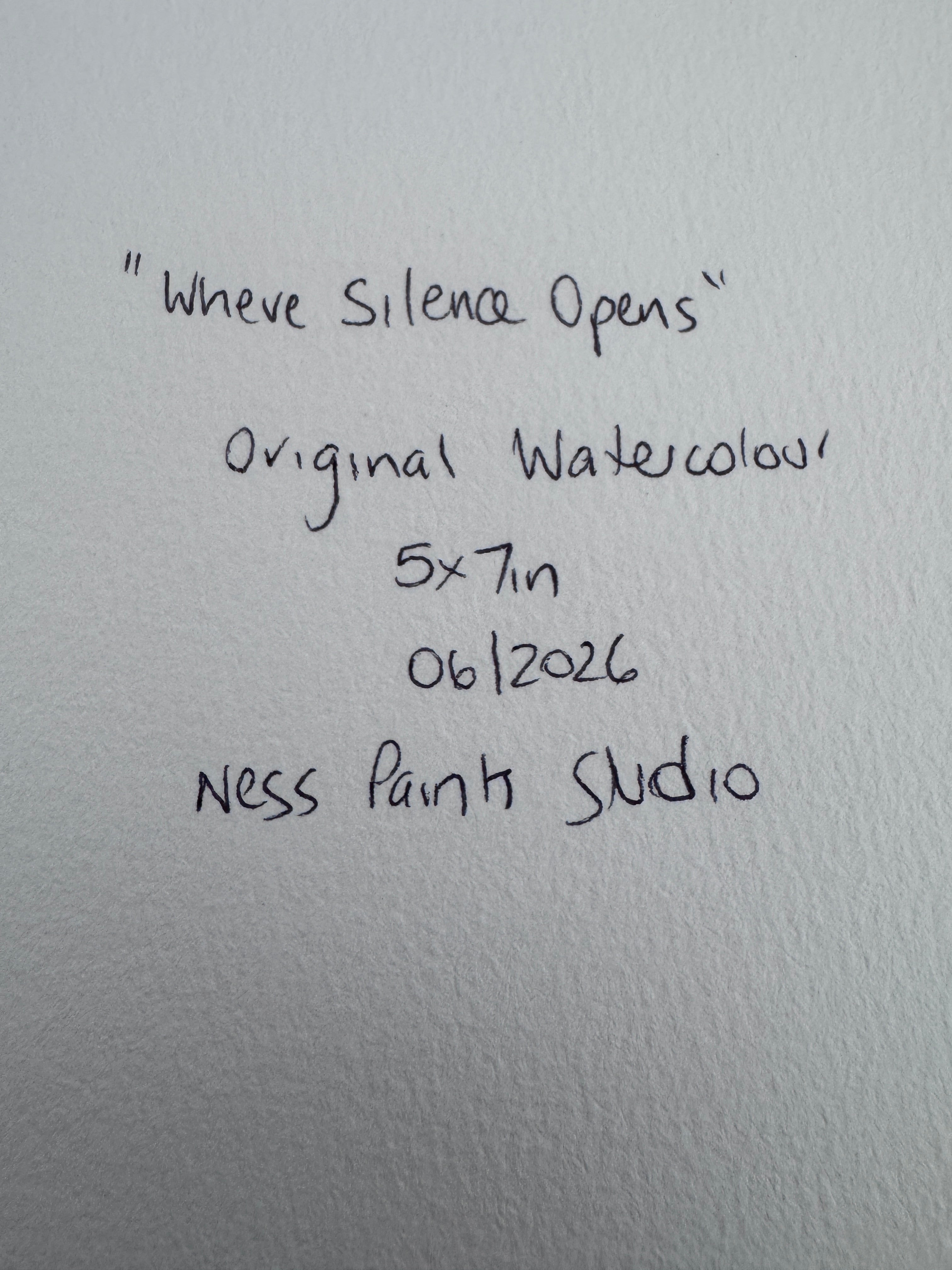 Where Silence Opens (5x7in)