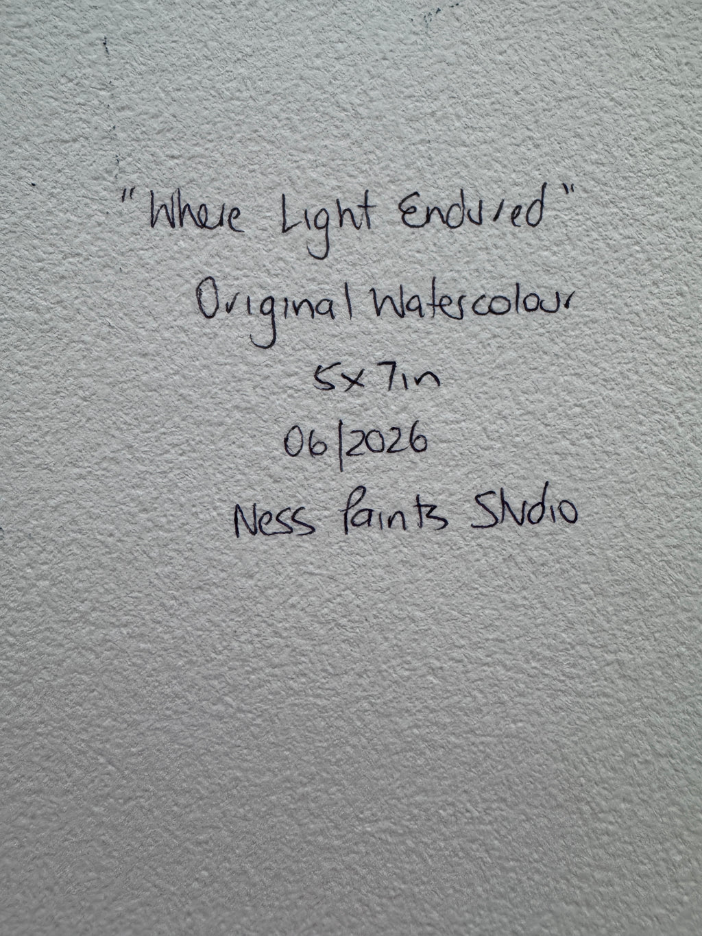 Where Light Endured (5x7in)