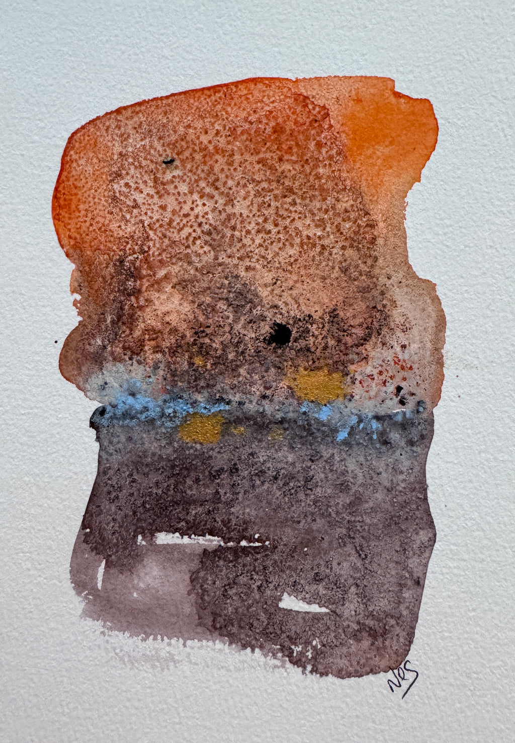 Earth Holds Morning (5x7in)