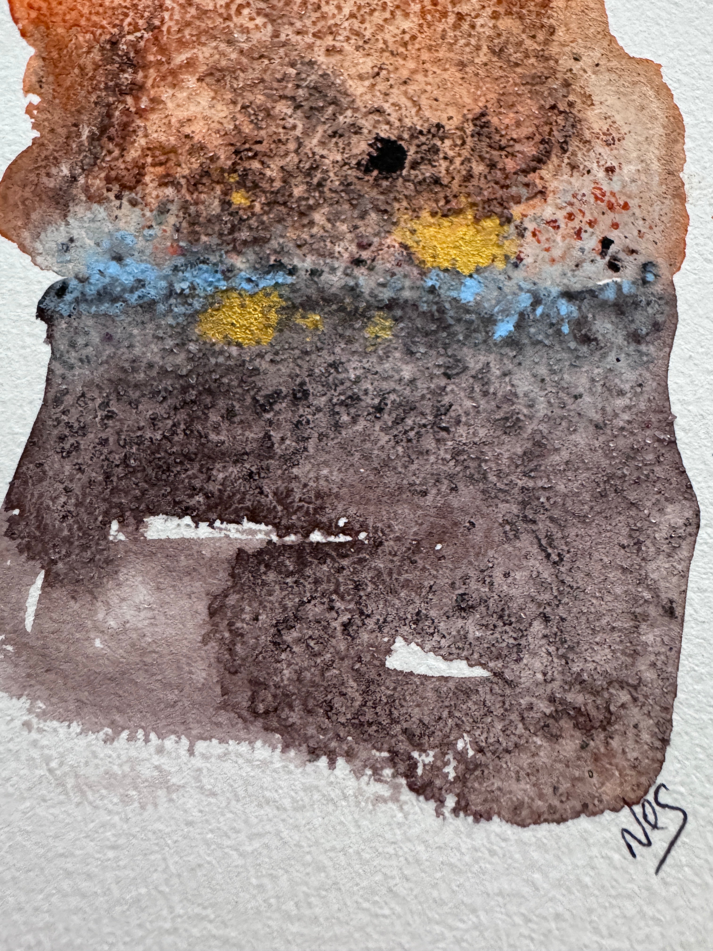 Earth Holds Morning (5x7in)