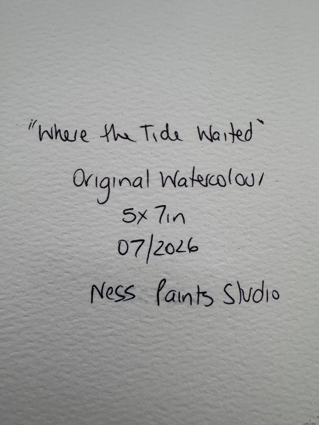 Where the Tide Waited (5x7in)