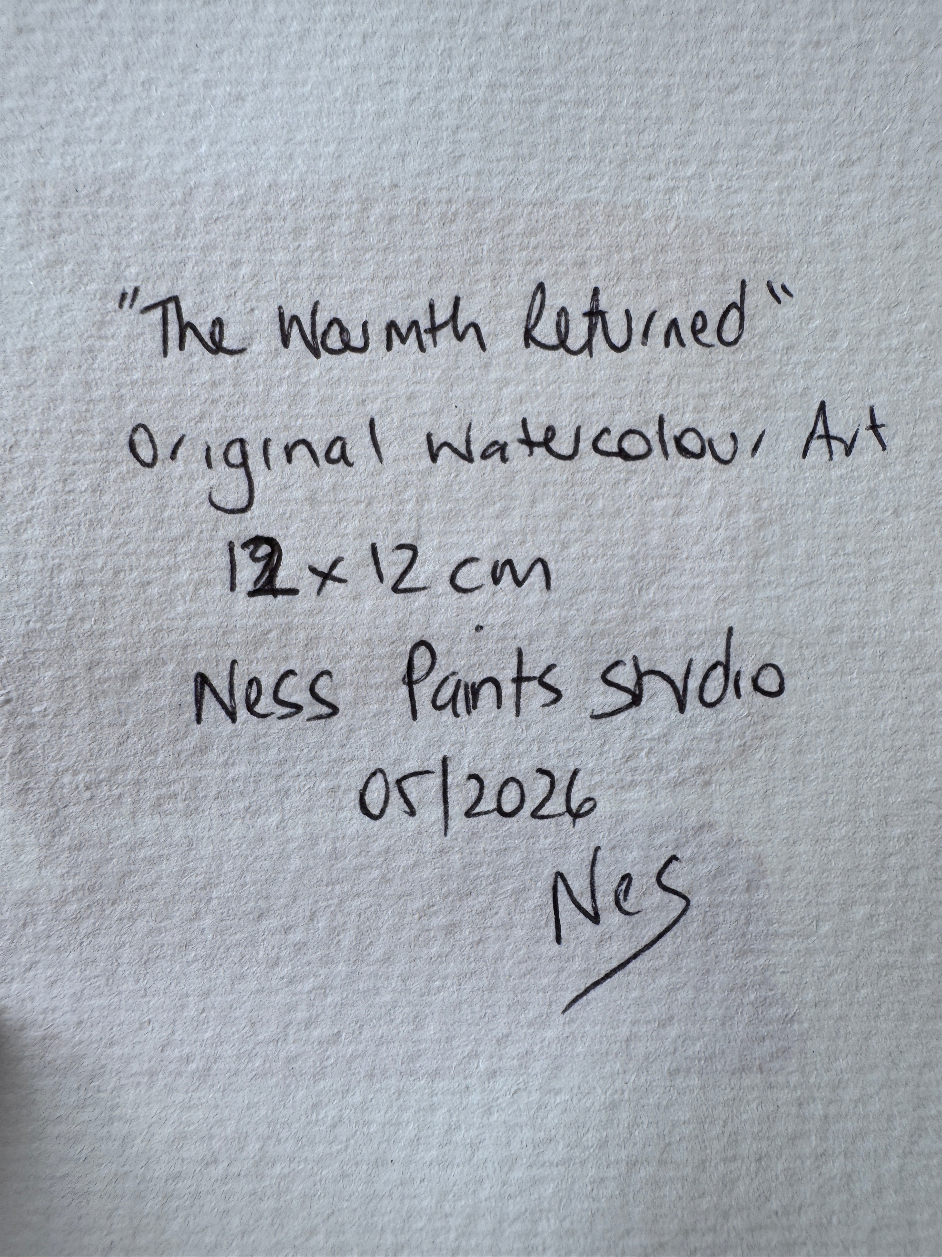 The Warmth Returned (10x10cm)