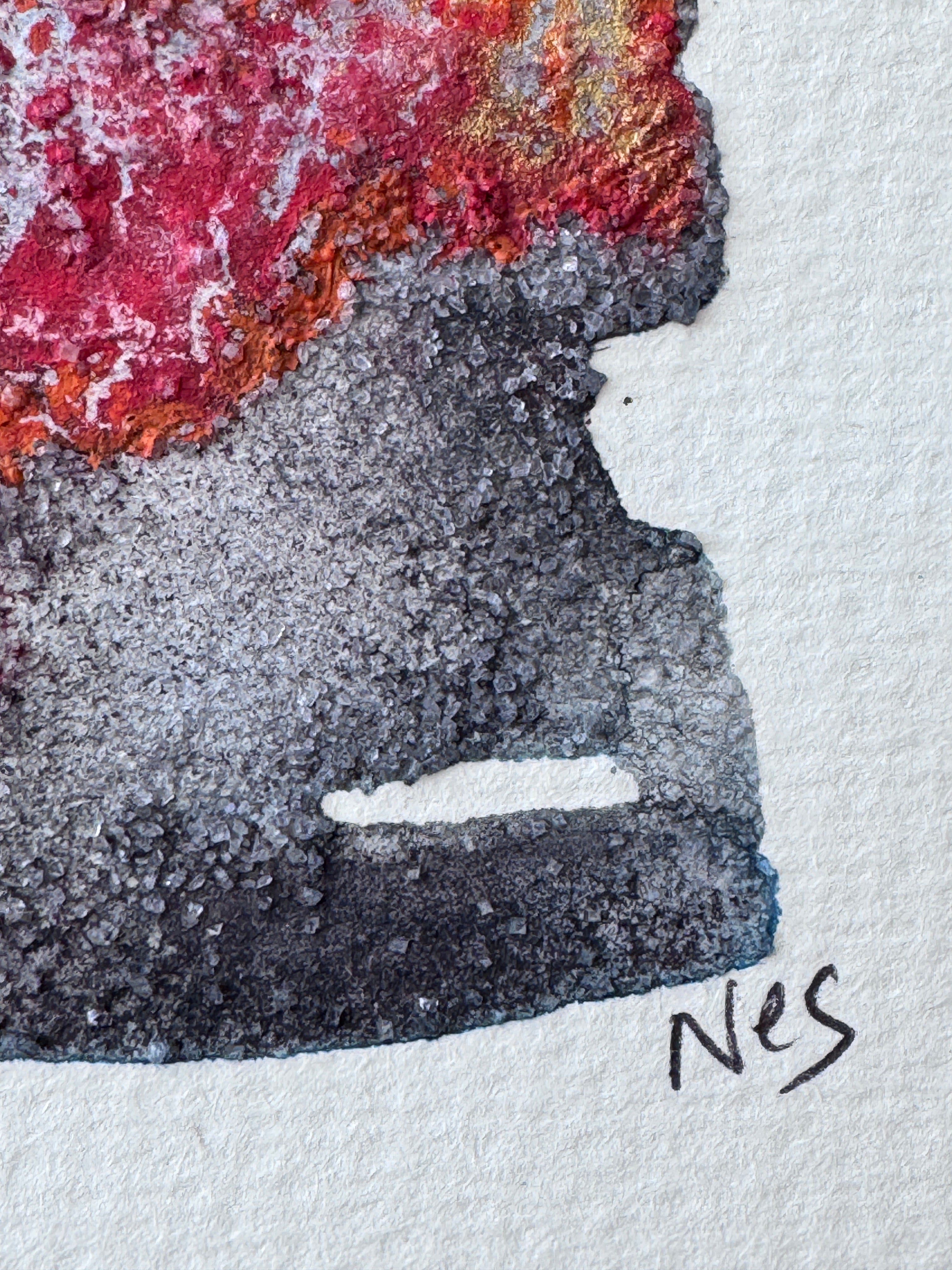 Faultline Fire  (10x10cm)