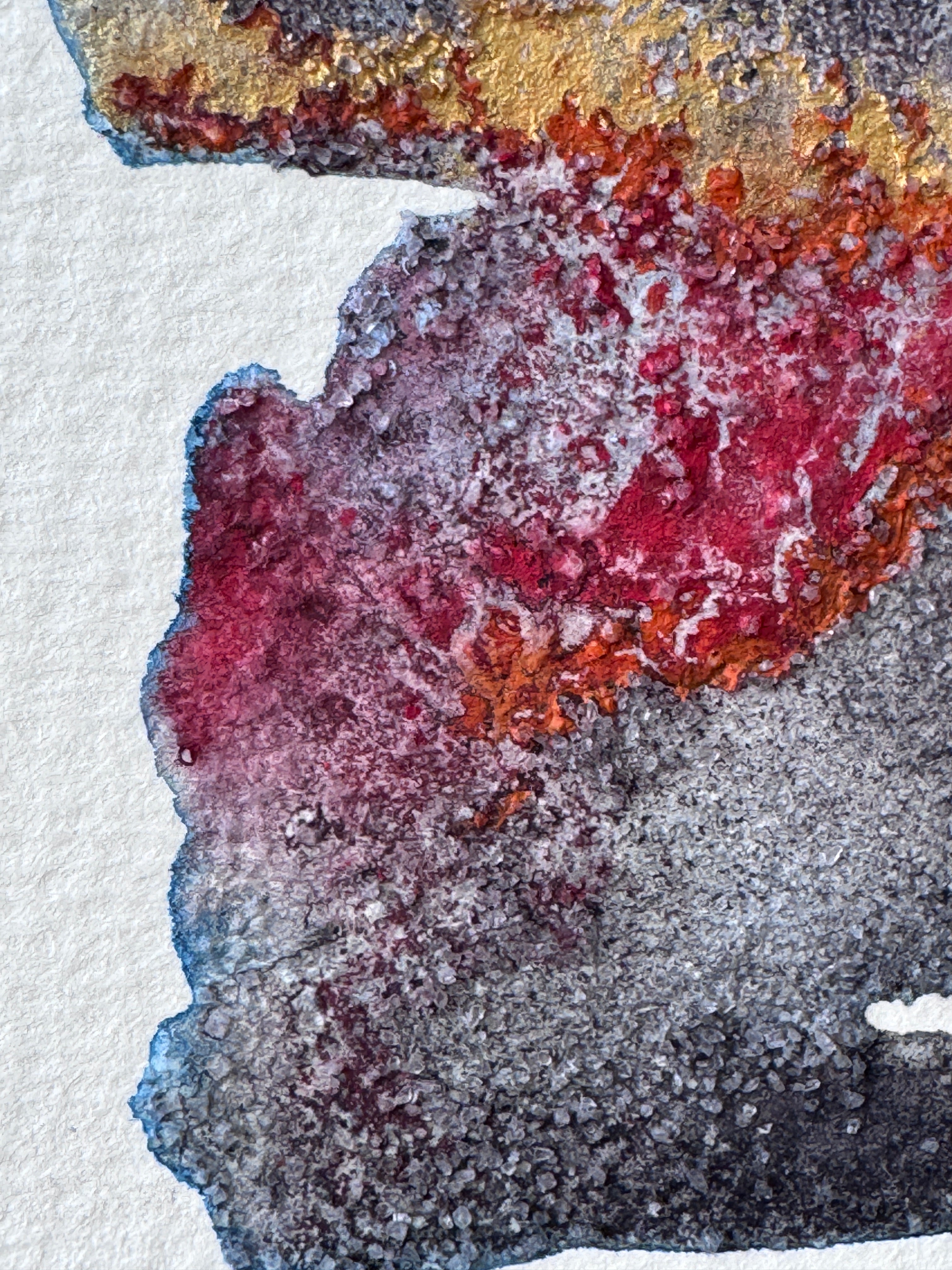 Faultline Fire  (10x10cm)