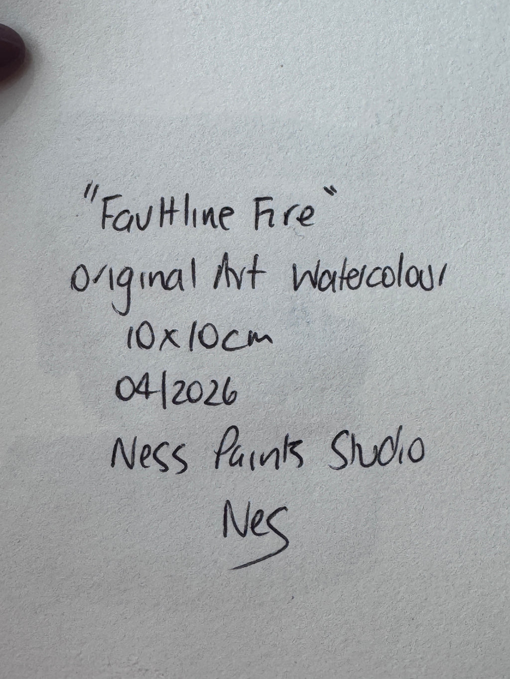 Faultline Fire  (10x10cm)