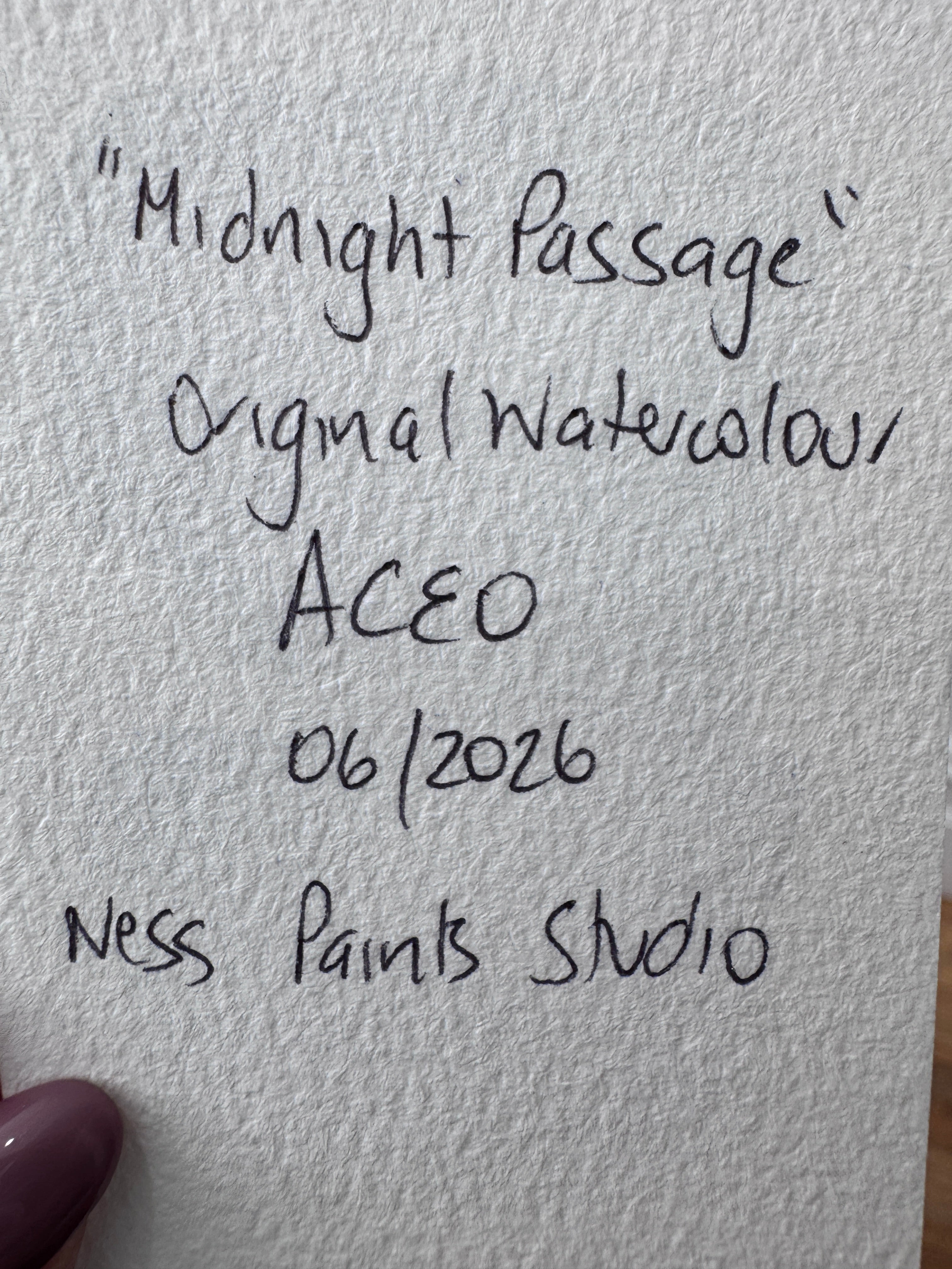 Midnight Passage (ACEO)