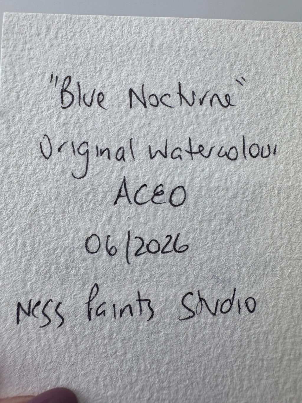 Blue Nocturne (ACEO)