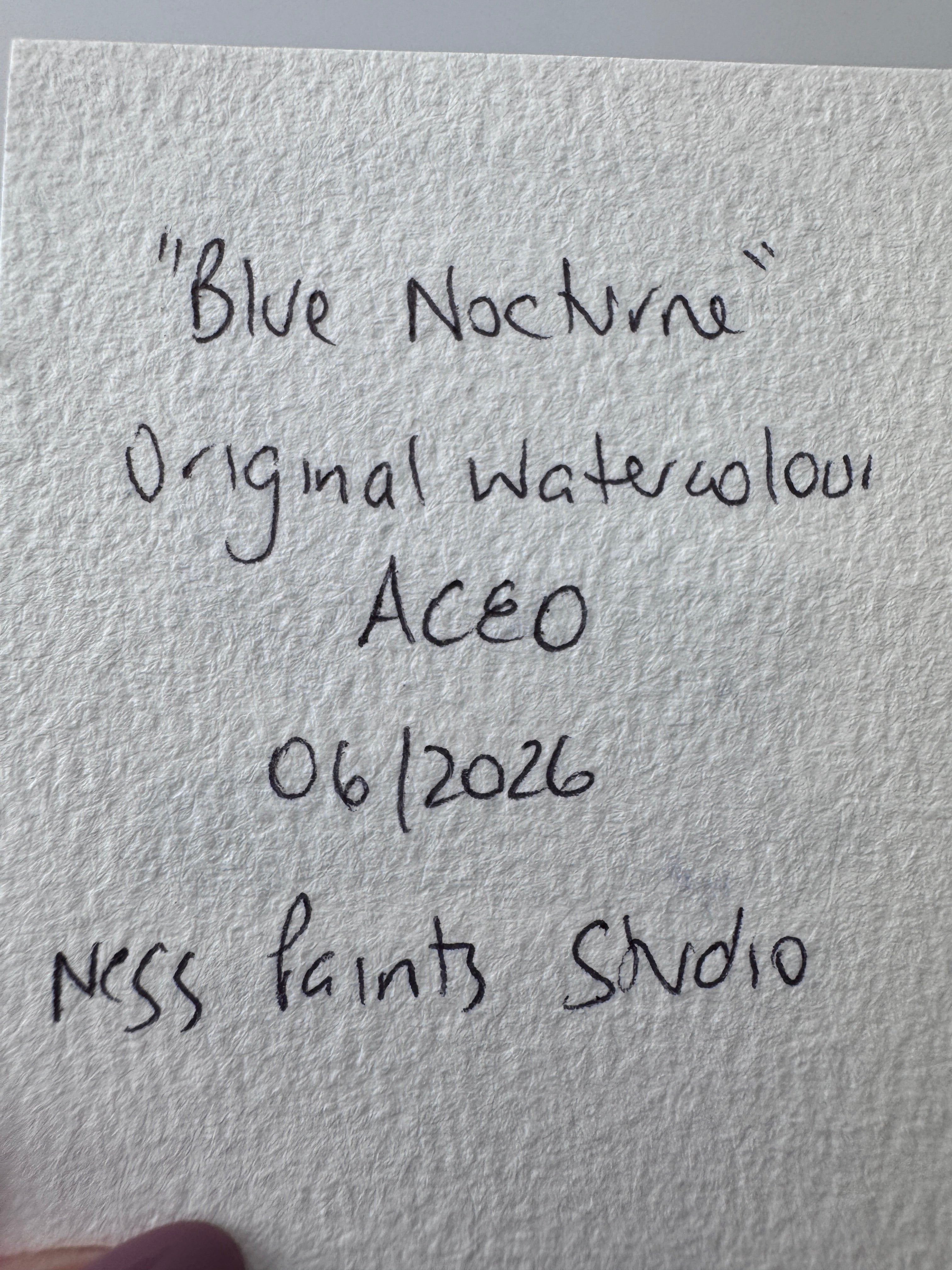 Blue Nocturne (ACEO)