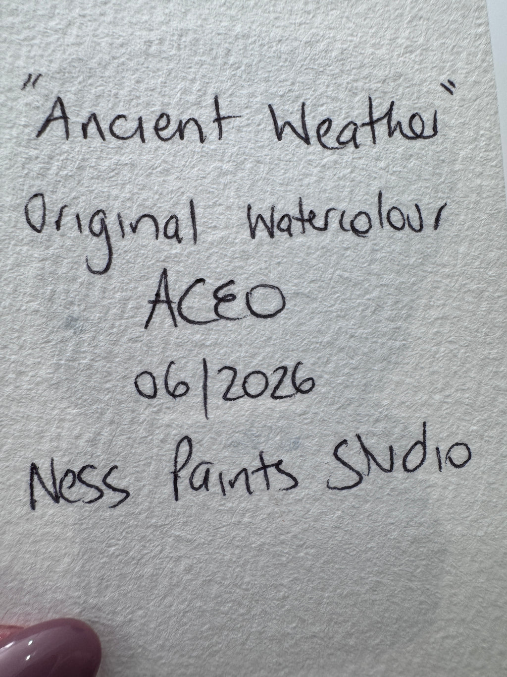 Ancient Weather (ACEO)