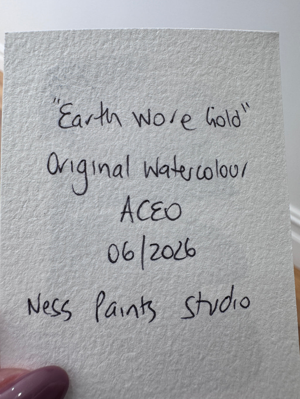 Earth Wore Gold (ACEO)
