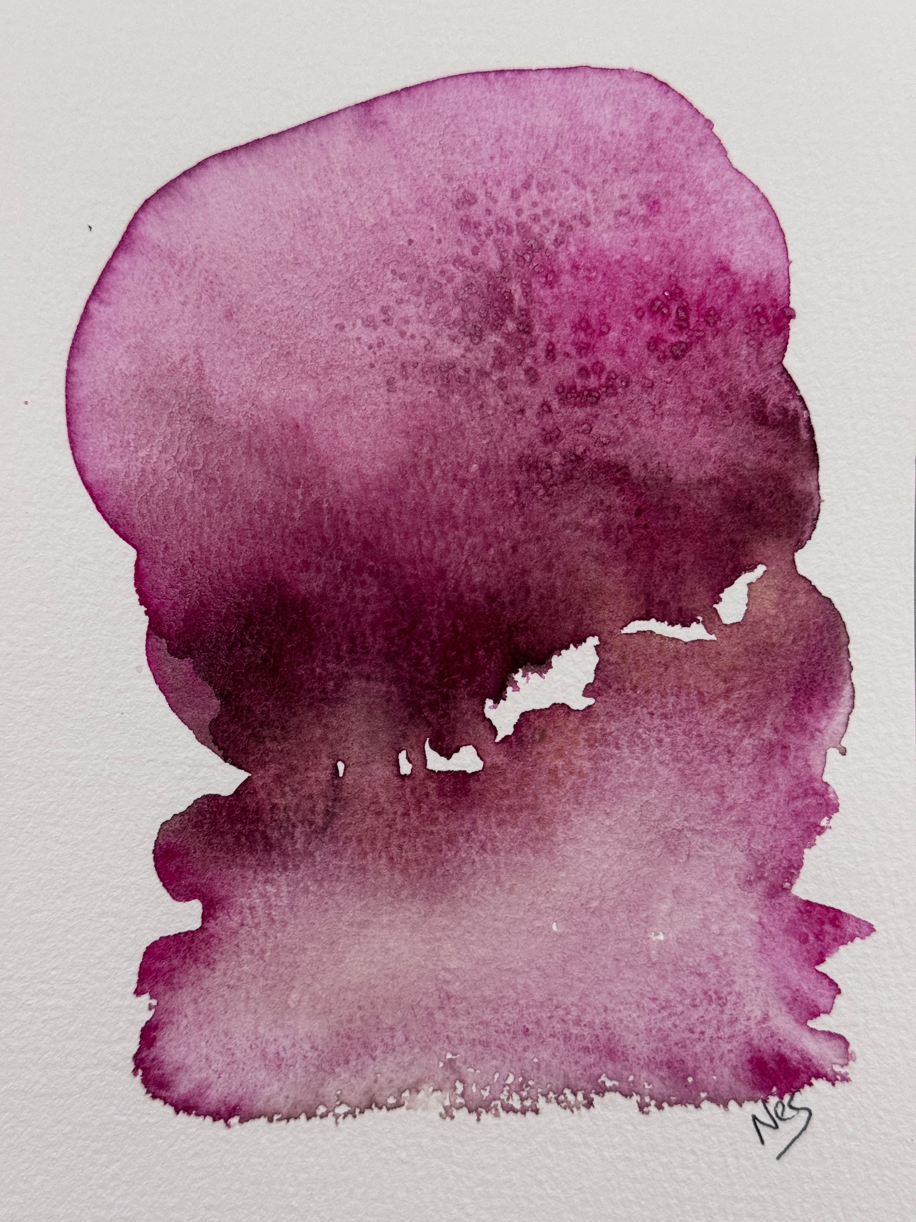 Plum Silence (5x7in)