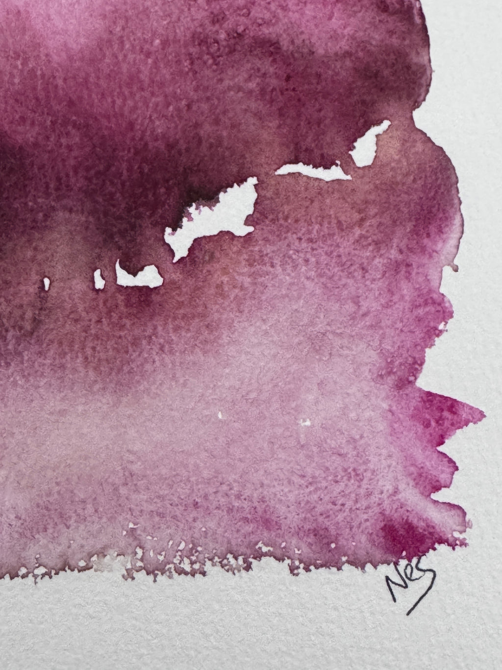 Plum Silence (5x7in)